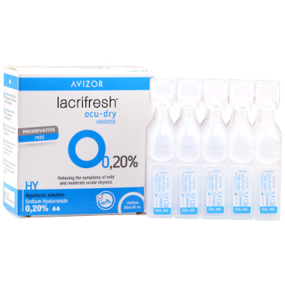 Avizor Lacrifresh Ocu-Dry Monodose 0,20% (20x 0,4ml)