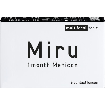 Miru 1 month Menicon Multifocal Toric (6 lenti)