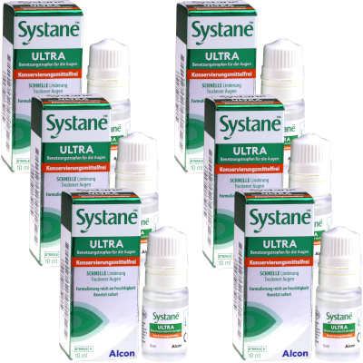 Systane Ultra Pacco Risparmio 6x 10ml- Senza conservanti